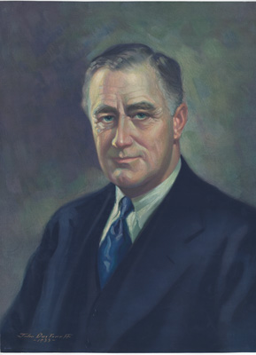 portrait of Franklin Delano Roosevelt